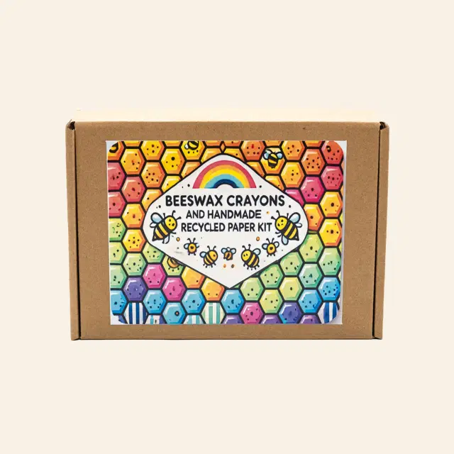 Beeswax Crayons and Recycled Handmade Paper