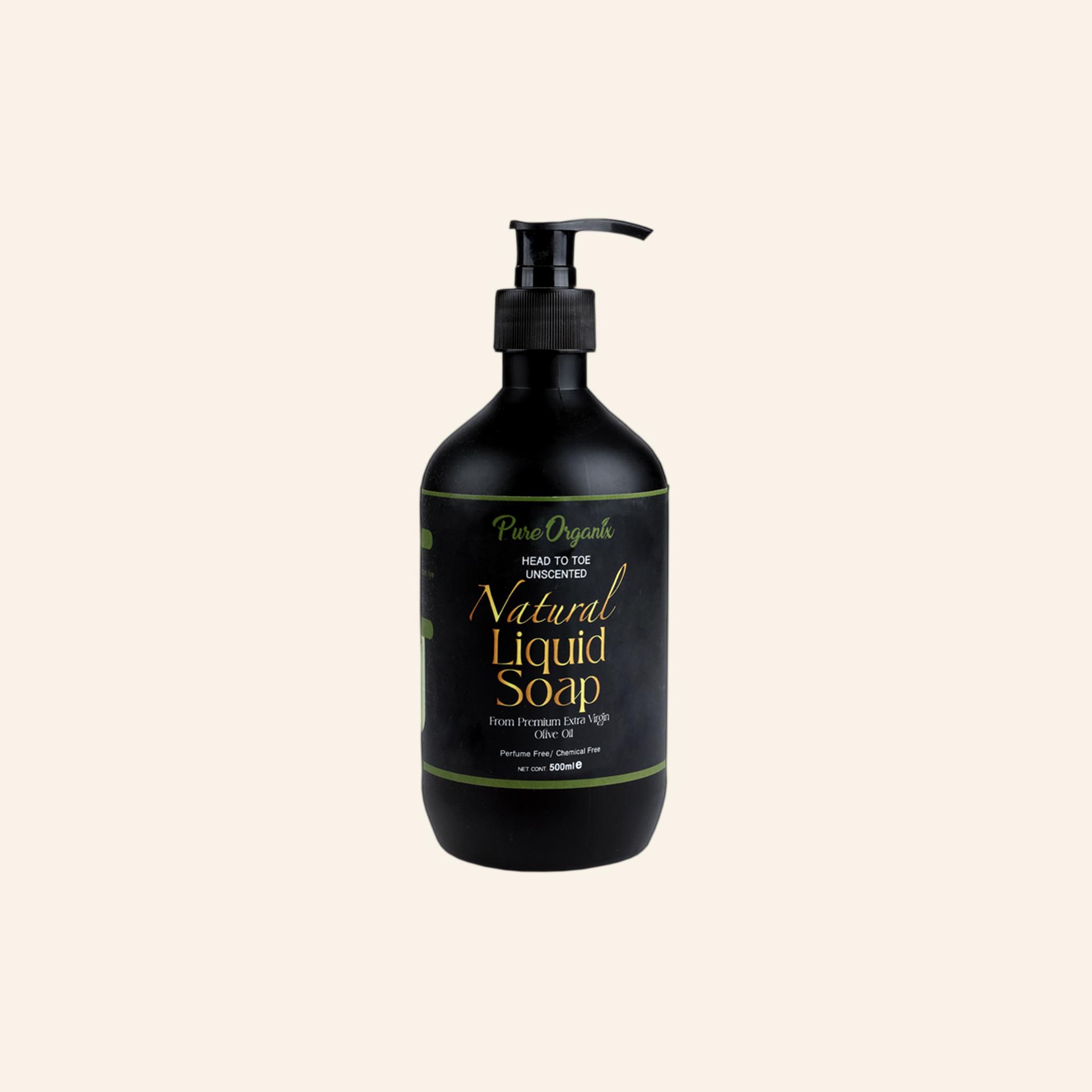 The Pure and Gentle Unscented Natural Liquid Soap