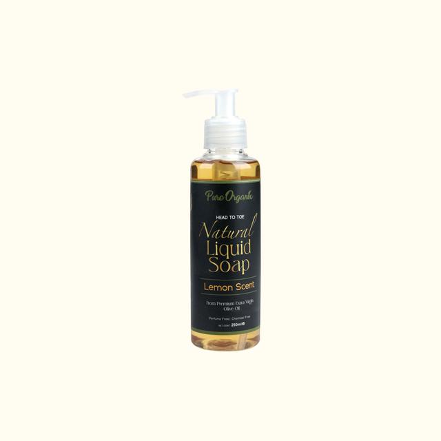 The Aromatically Rich Lemon Scented Natural Liquid Soap - 250ml